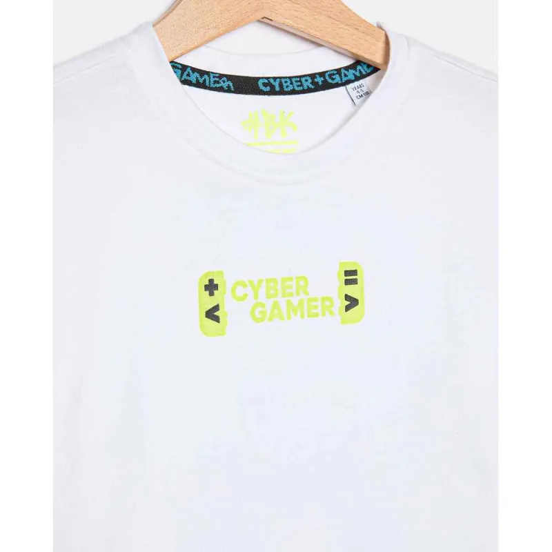 BLUKIDS MAJICA DUG RUKAV T-SHIRT BRIGHT WHITE 