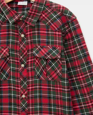 BLUKIDS KOSULJA CHECKS SHIRT RED/GREEN CHECK
