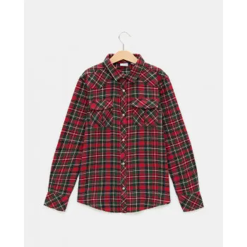 BLUKIDS KOSULJA CHECKS SHIRT RED/GREEN CHECK 
