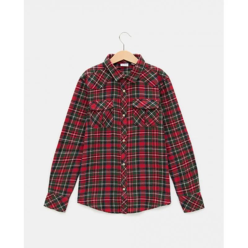 BLUKIDS KOSULJA CHECKS SHIRT RED/GREEN CHECK