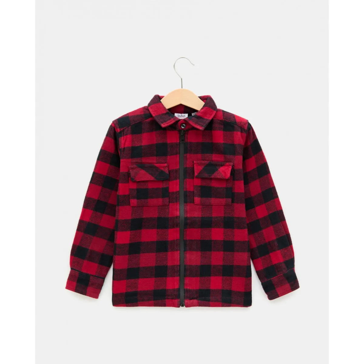 BLUKIDS KOSULJA CHECKS SHIRT BLACK/RED CHECK
