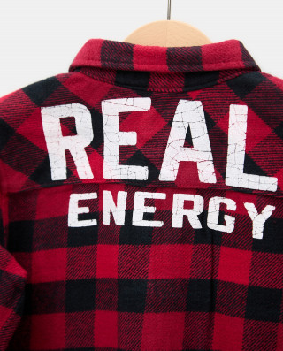 BLUKIDS KOSULJA CHECKS SHIRT BLACK/RED CHECK