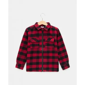 BLUKIDS KOSULJA CHECKS SHIRT BLACK/RED CHECK 
