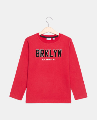 BLUKIDS MAJICA DUG RUKAV T-SHIRT HAUTE RED 