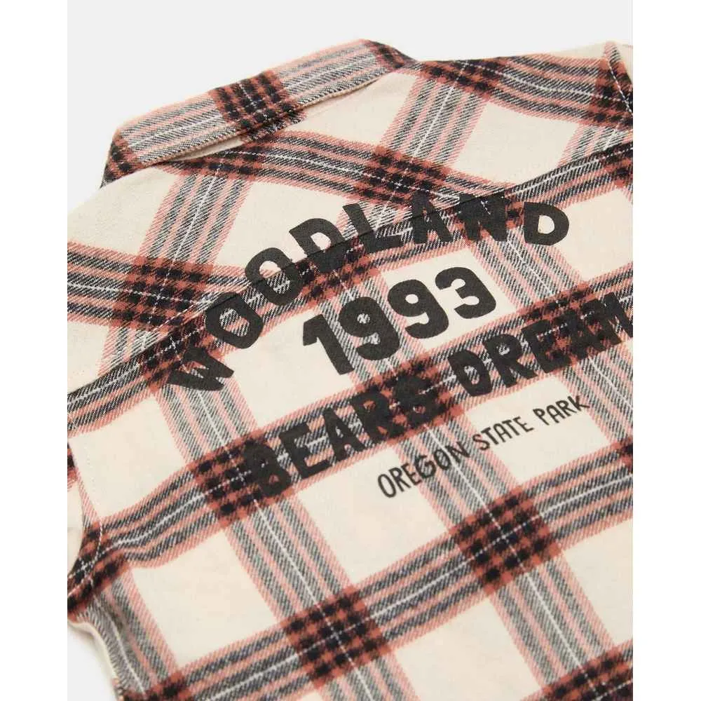 BLUKIDS KOSULJA CHECKED SHIRT WHITE SWAN