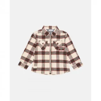 BLUKIDS KOSULJA CHECKED SHIRT WHITE SWAN 