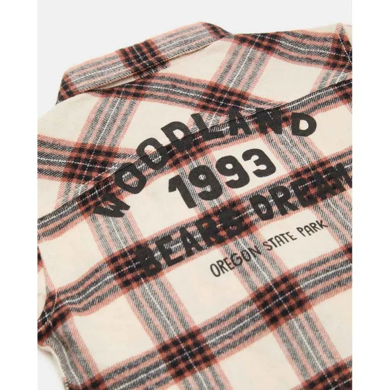 BLUKIDS KOSULJA CHECKED SHIRT WHITE SWAN