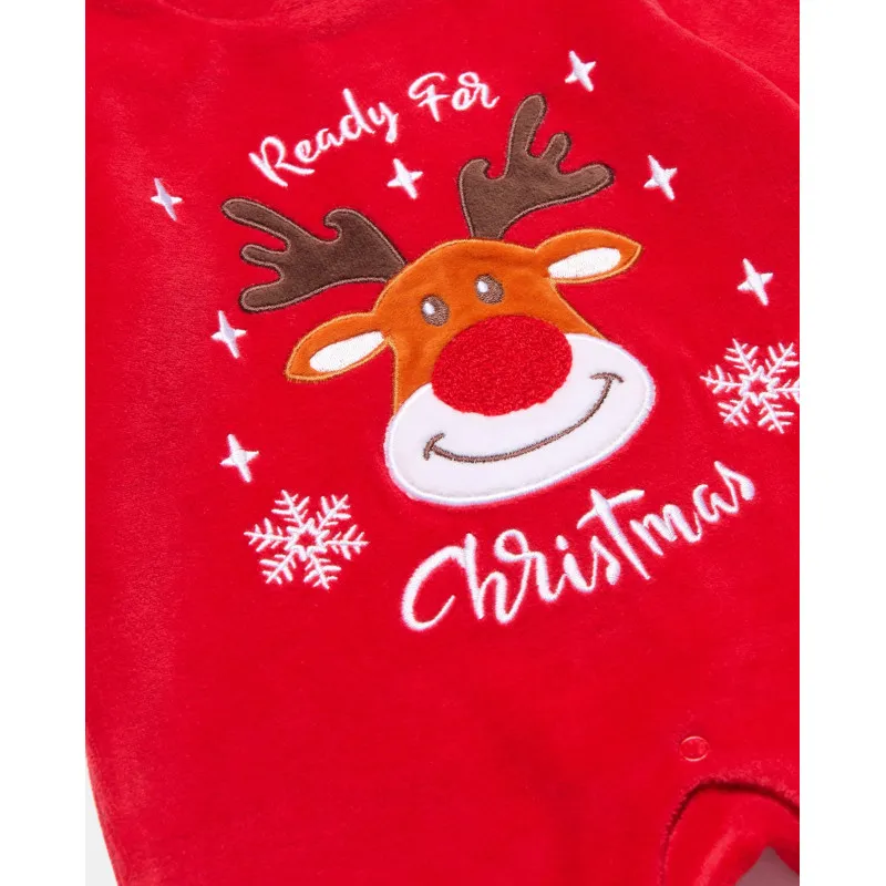 BLUKIDS ZEKA CHRISTMAS ROMPER CHINESE RED