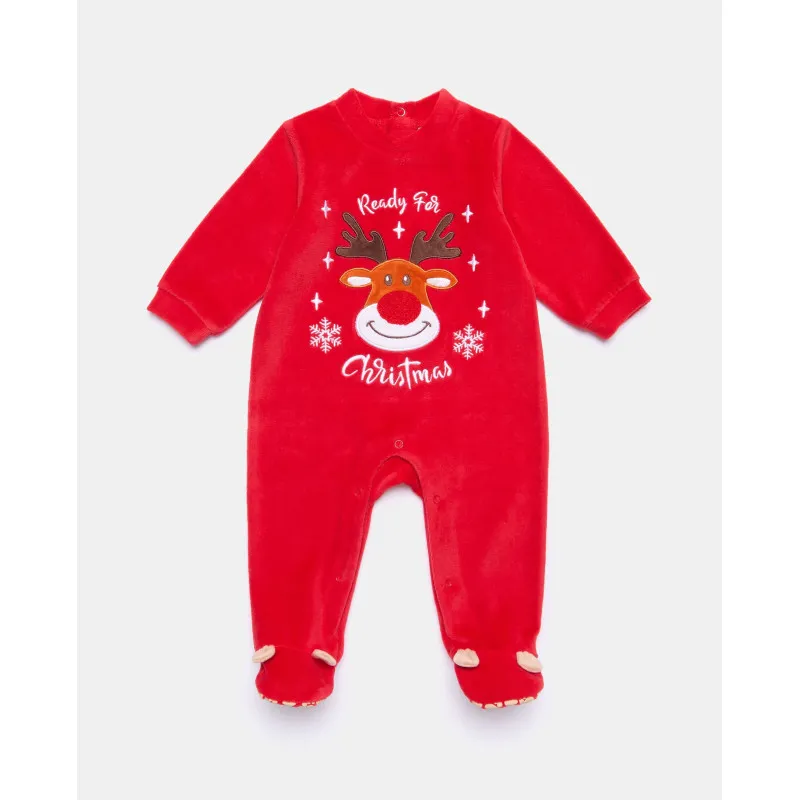 BLUKIDS ZEKA CHRISTMAS ROMPER CHINESE RED