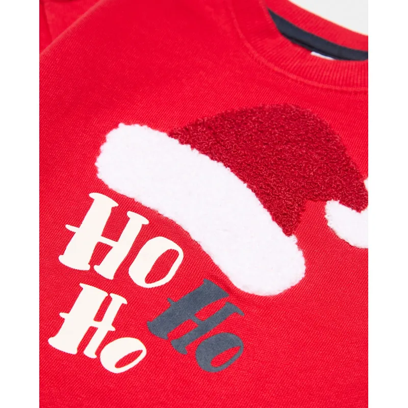 BLUKIDS DUKSERICA SWEATSHIRT W/TERRY RIBBON RED