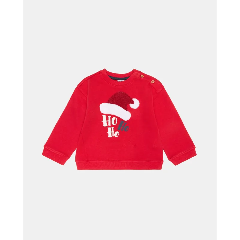 BLUKIDS DUKSERICA SWEATSHIRT W/TERRY RIBBON RED 