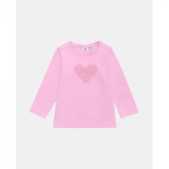 BLUKIDS MAJICA DUG RUKAV PINK LAVENDER 