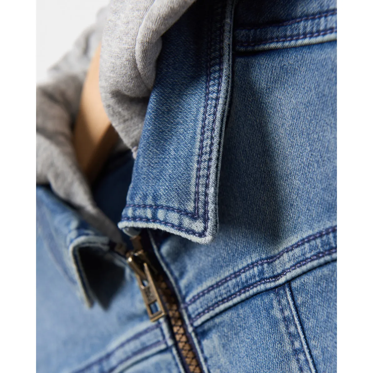 BLUKIDS TEKSAS JAKNA DENIM JKT WITH HOOD