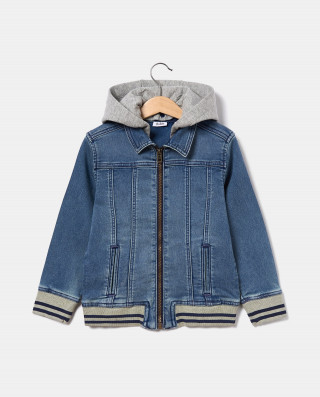 BLUKIDS TEKSAS JAKNA DENIM JKT WITH HOOD