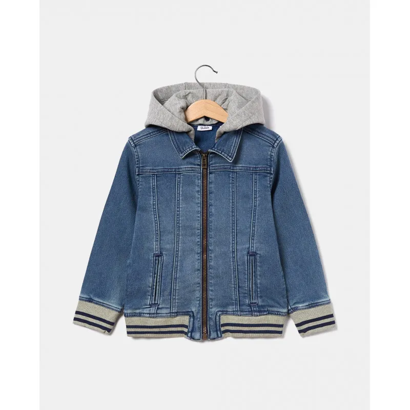 BLUKIDS TEKSAS JAKNA DENIM JKT WITH HOOD