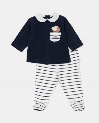 BLUKIDS SET BENKA I DONJI DEO SET 2PC BOY BLU