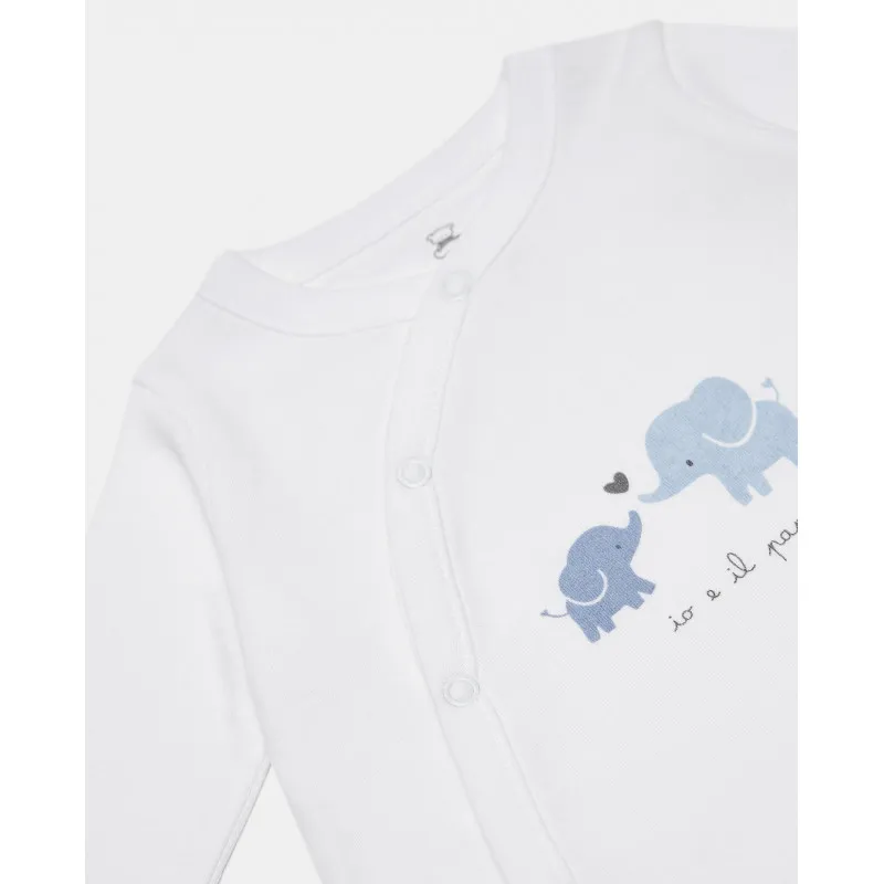BLUKIDS ZEKA ROMPER BLU ELEFANTE