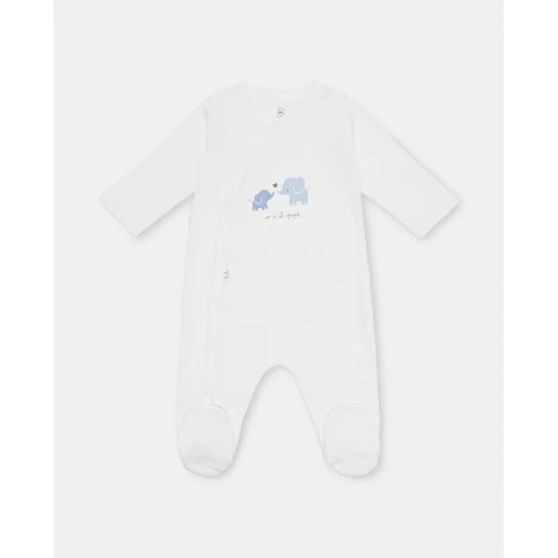 BLUKIDS ZEKA ROMPER BLU ELEFANTE