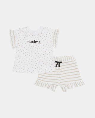 BLUKIDS SET MAJICA I SORTS SET GIRL BAMBOO