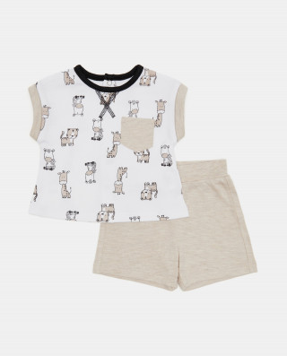 BLUKIDS SET MAJICA I SORTS SET BOY BAMBOO