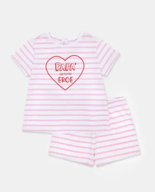 BLUKIDS PIDZAMA SHORT PJA GIRL PAPA 