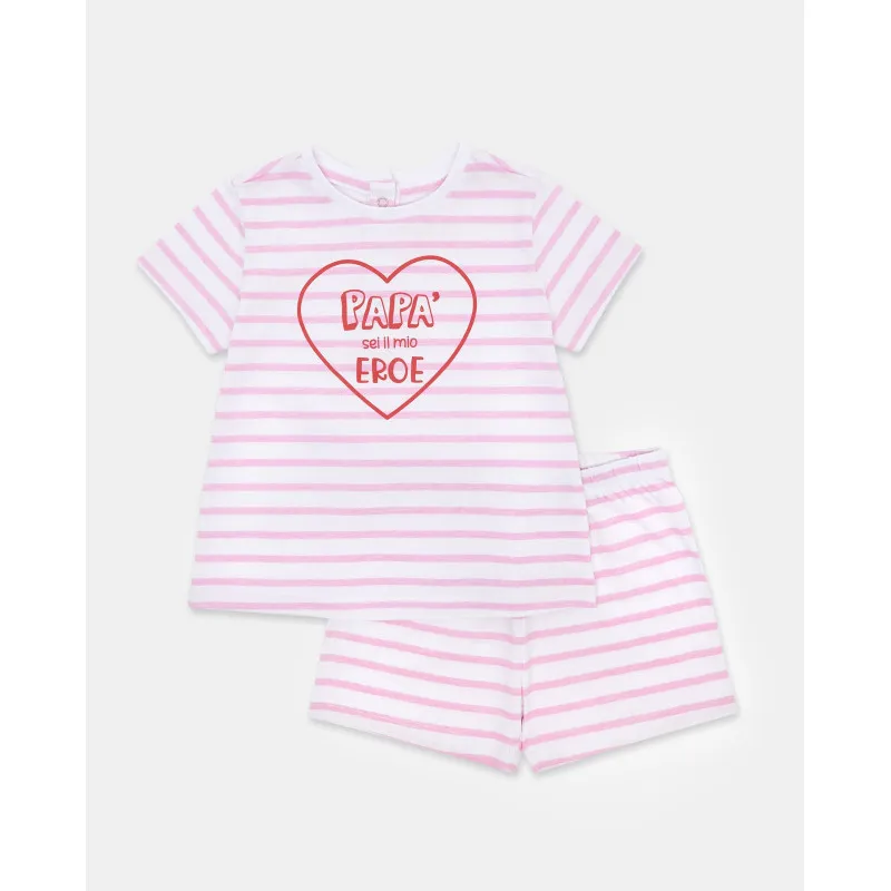 BLUKIDS PIDZAMA SHORT PJA GIRL PAPA