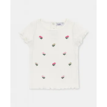 BLUKIDS MAJICA KRATAK RUKAV TSHIRT RIB W/EMBRO 