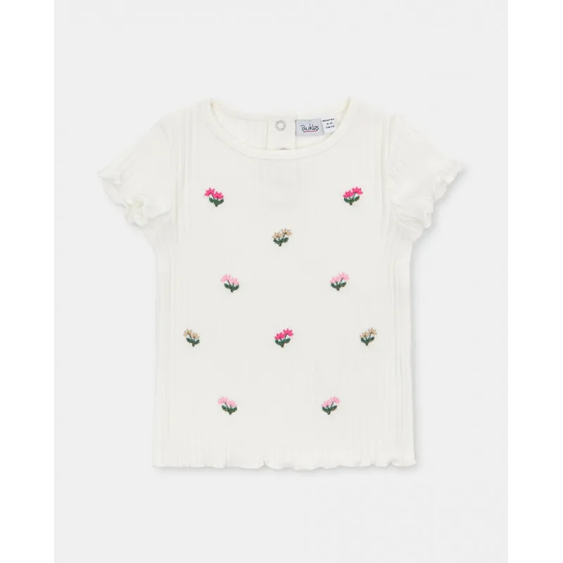 BLUKIDS MAJICA KRATAK RUKAV TSHIRT RIB W/EMBRO