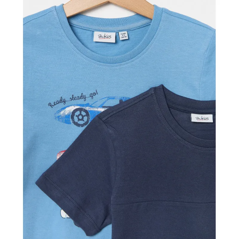 BLUKIDS MAJICA KRATAK RUKAV BI-PACK T-SHIRT