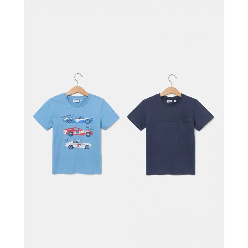 BLUKIDS MAJICA KRATAK RUKAV BI-PACK T-SHIRT