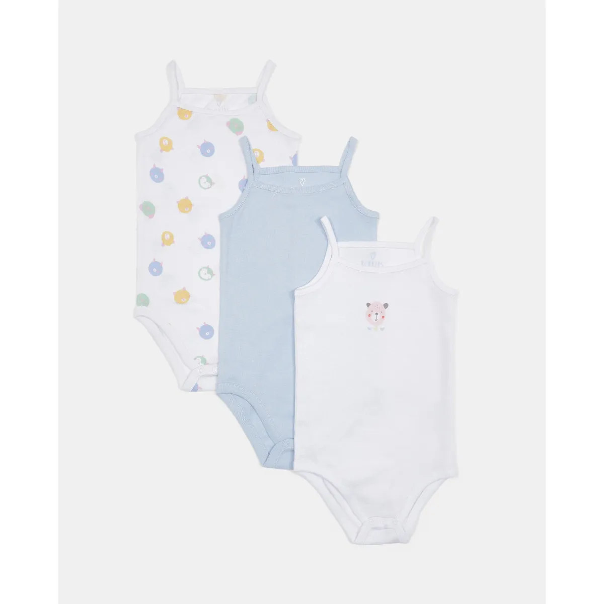BLUKIDS BODI PK3 GIRL VEST BODIES