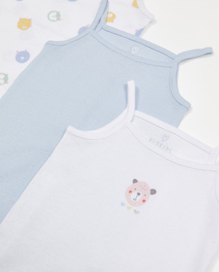 BLUKIDS BODI PK3 GIRL VEST BODIES