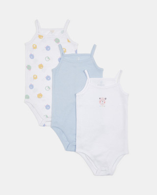 BLUKIDS BODI PK3 GIRL VEST BODIES