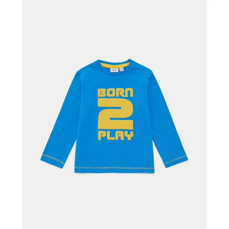 BLUKIDS MAJICA DUG RUKAV IBIZA BLUE 