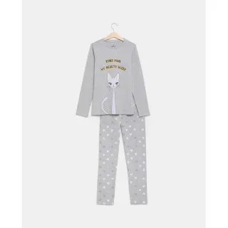 BLUKIDS PIDZAMA GREY MELANGE