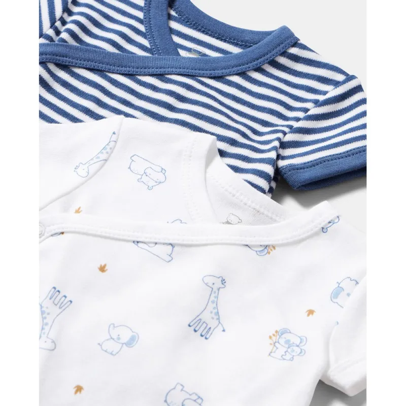 BLUKIDS BODI KRATAK RUKAV 2 KOM BIJOU BLUE