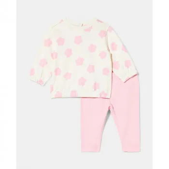 BLUKIDS MAJICA DUG RUKAV I HELANKE CANDY PINK 
