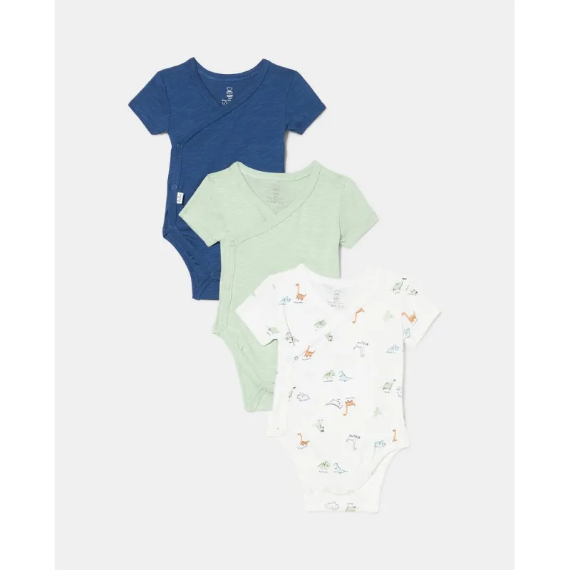 BLUKIDS BODI KRATAK RUKAV 3 KOM MULTICOLOUR