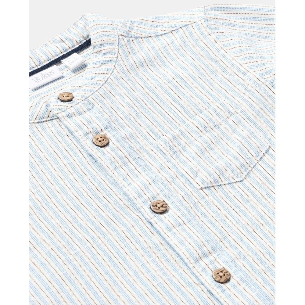 BLUKIDS KOSULJA DUG RUKAV WHITE-STRIPED BLUE