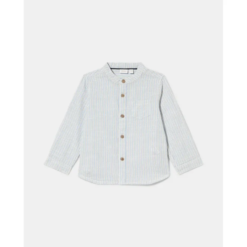 BLUKIDS KOSULJA DUG RUKAV WHITE-STRIPED BLUE