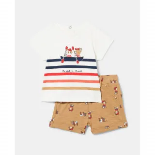 BLUKIDS SET MAJICA DUG RUKAV I HELANKE BRIGHT WHITE