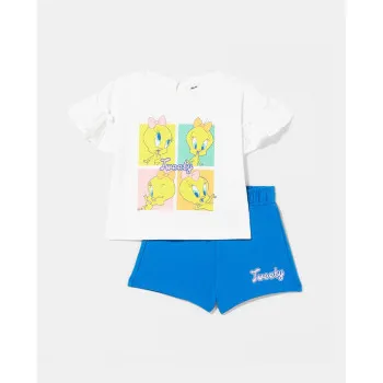 BLUKIDS MAJICA KRATAK RUKAV I SORTS BRIGHT WHITE 