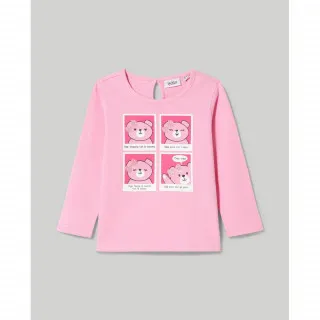 BLUKIDS MAJICA DUG RUKAV PRISM PINK 