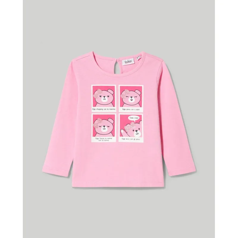 BLUKIDS MAJICA DUG RUKAV PRISM PINK 