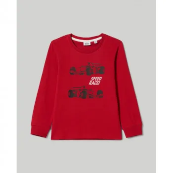 BLUKIDS MAJICA DUG RUKAV RIBBON RED 