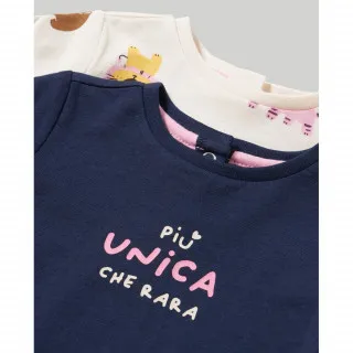 BLUKIDS MAJICA DUG RUKAV IBIZA BLUE2 KOM 