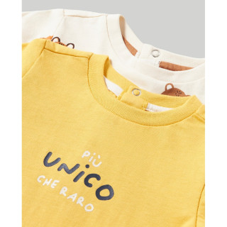 BLUKIDS MAJICA DUG RUKAV YOLK YELLOW2 KOM