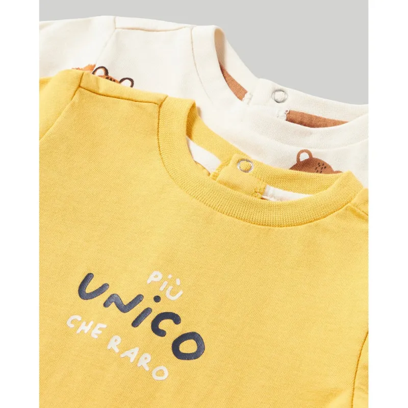 BLUKIDS MAJICA DUG RUKAV YOLK YELLOW2 KOM