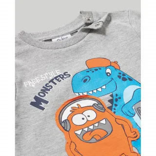 BLUKIDS DUKS MEDIUM GREY MELANGE