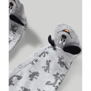 BLUKIDS ZEKA PIDZAMA LIGHT GREY MELANGE